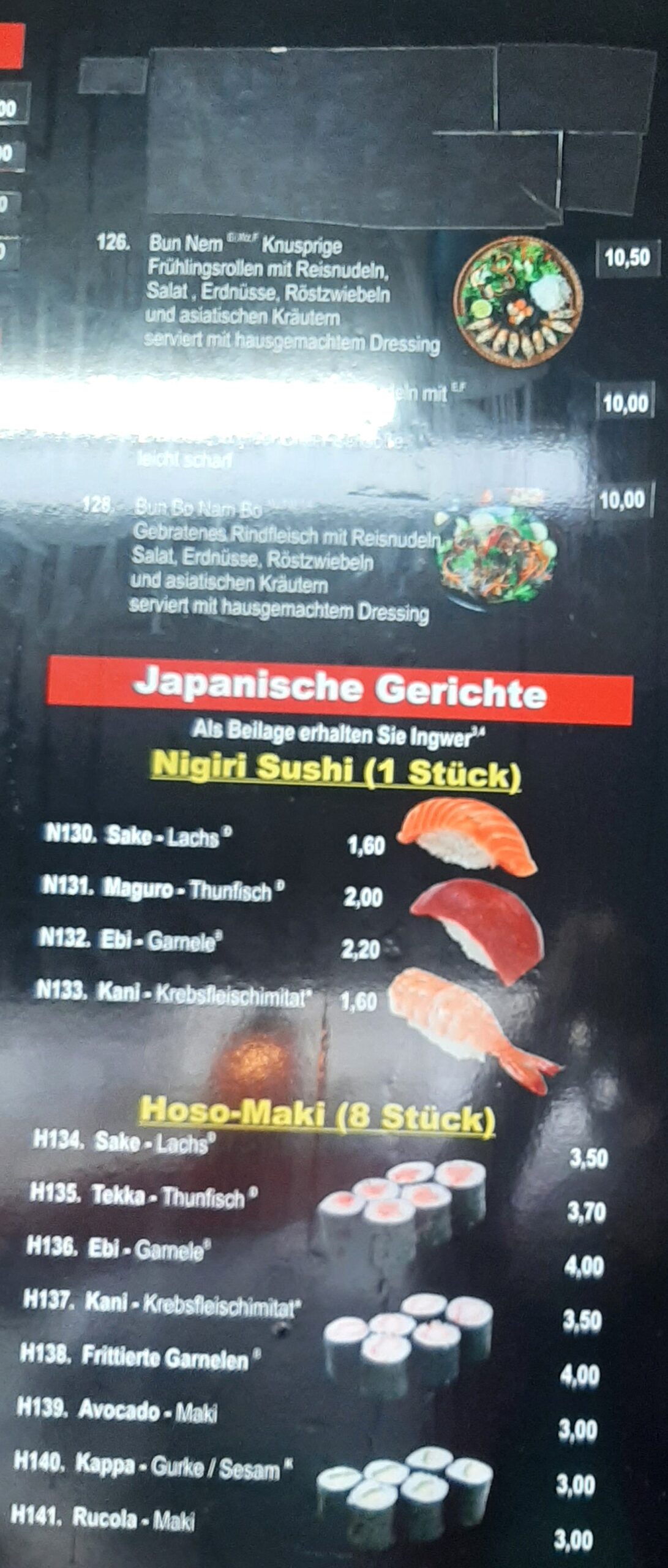 Asia Imbiss Sinh Ha Speisekarte 5